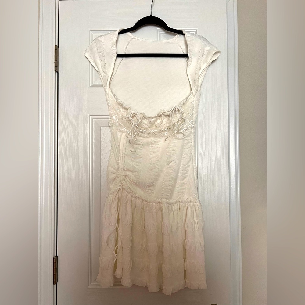 White Lace Viral TikTok Dress